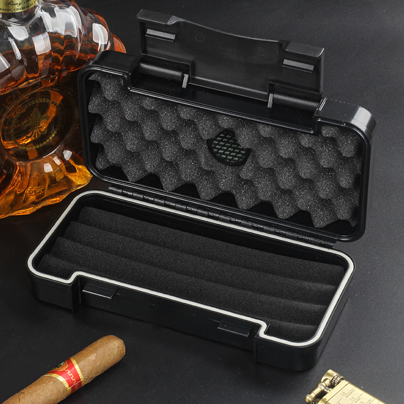 Premium Cigar Case - Cigar Plastic Travel Humidor Case- Waterproof