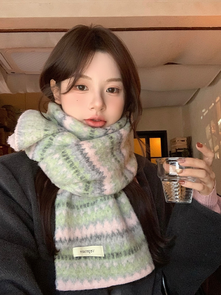 Cashmere Scarf - Feilao Island Knitted Scarf Women's Winter