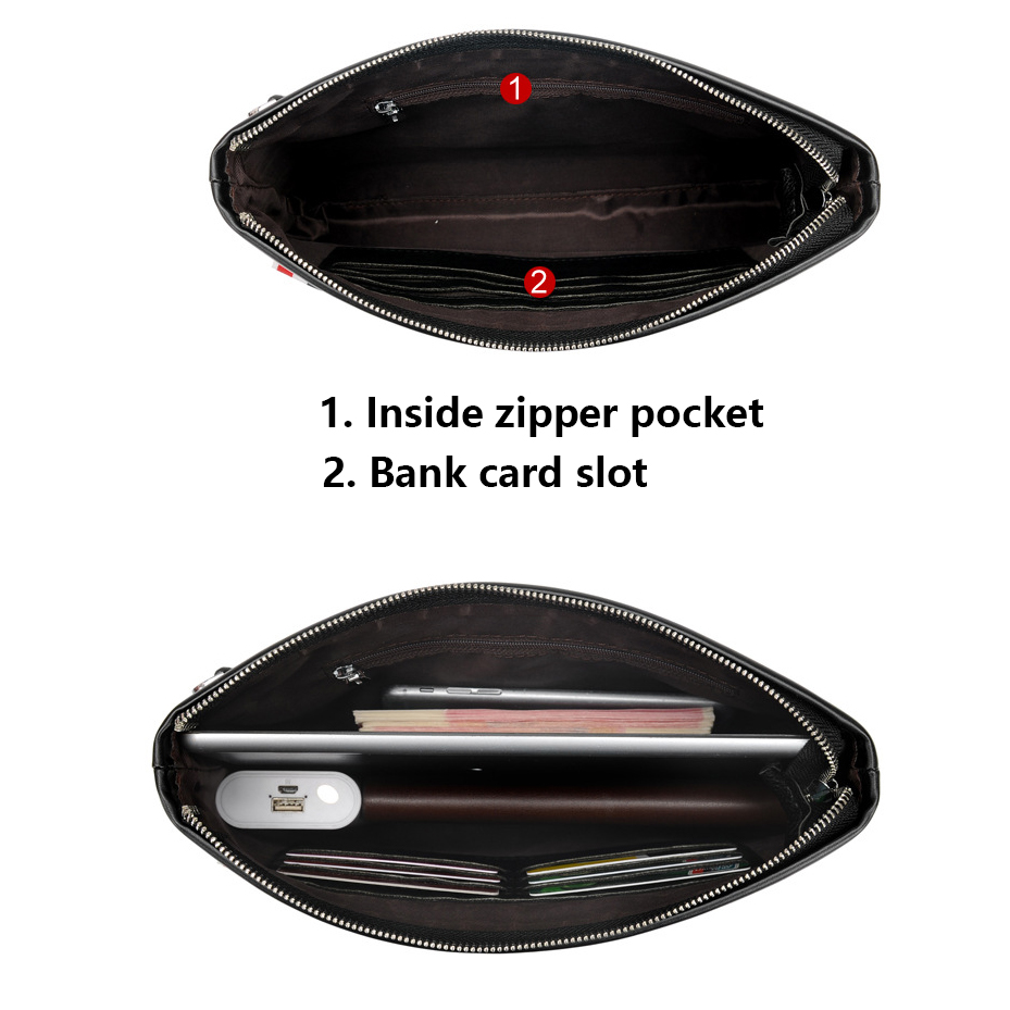 Luxury Brand Business Men Wall - Leather Wallet Men recension och pris