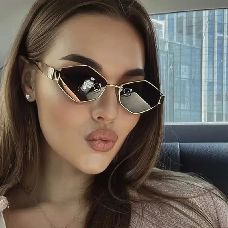 Fashion Polygonal Women Sungla - Sunglasses Uv400 recension och pris