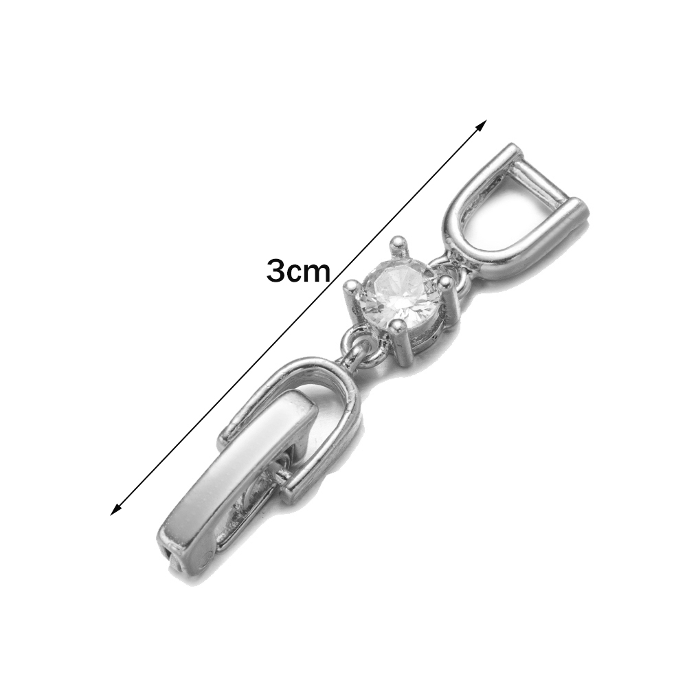 5pcs White Gold Plated Crystal - Gold Plated Jewelry recension och pris